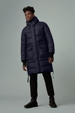 Chamarras Canada Goose Hombre Outlet - Warwick Abrigos Black Label Azul Marino QM3860179